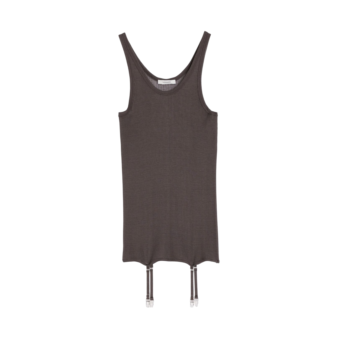 TO1367-LK1017-449 (W) Lemaire Tank Top Dark Brown