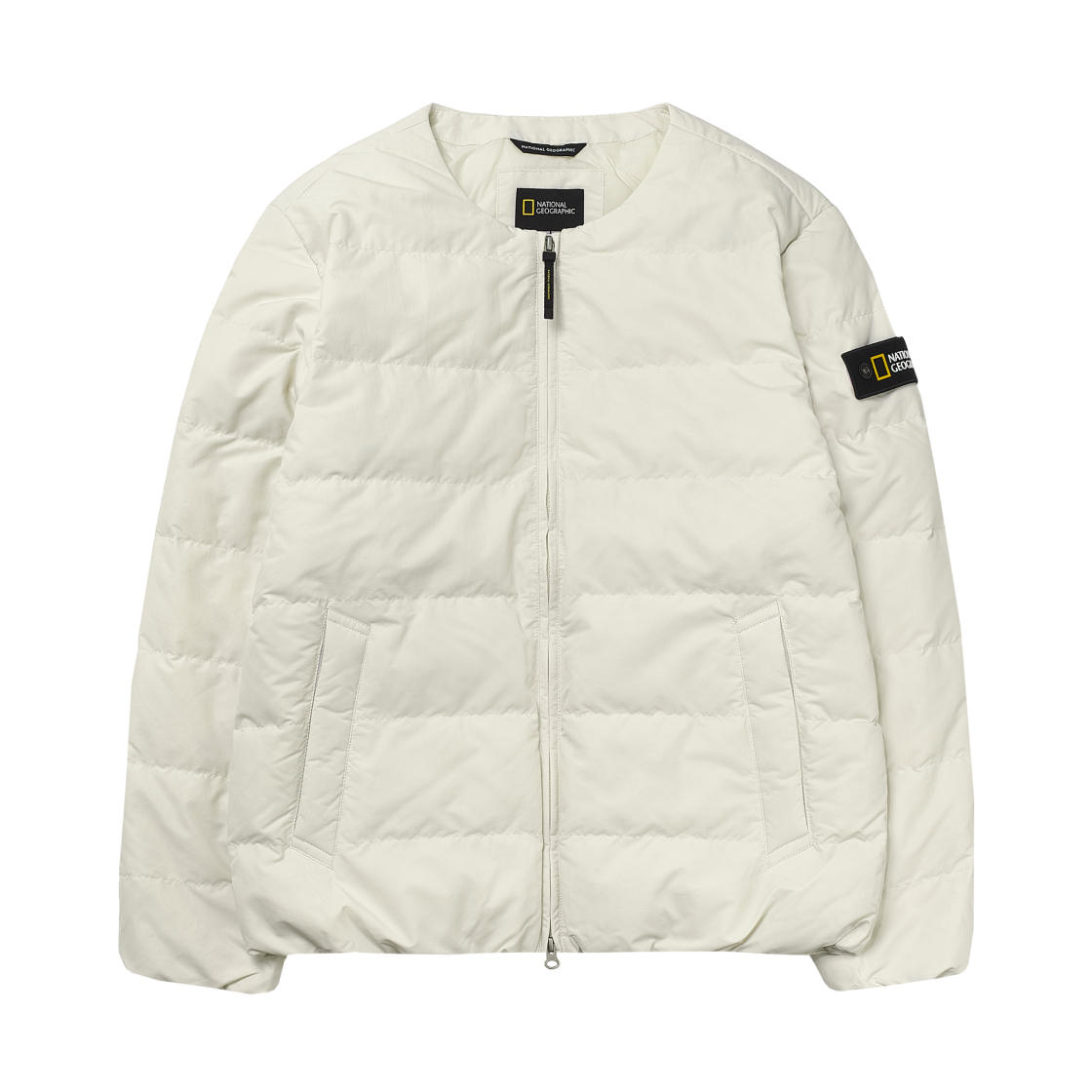 N244UDW920/N244UDW020 National Geographic Heron U Neck Lightweight Down Jumper Crystal Beige