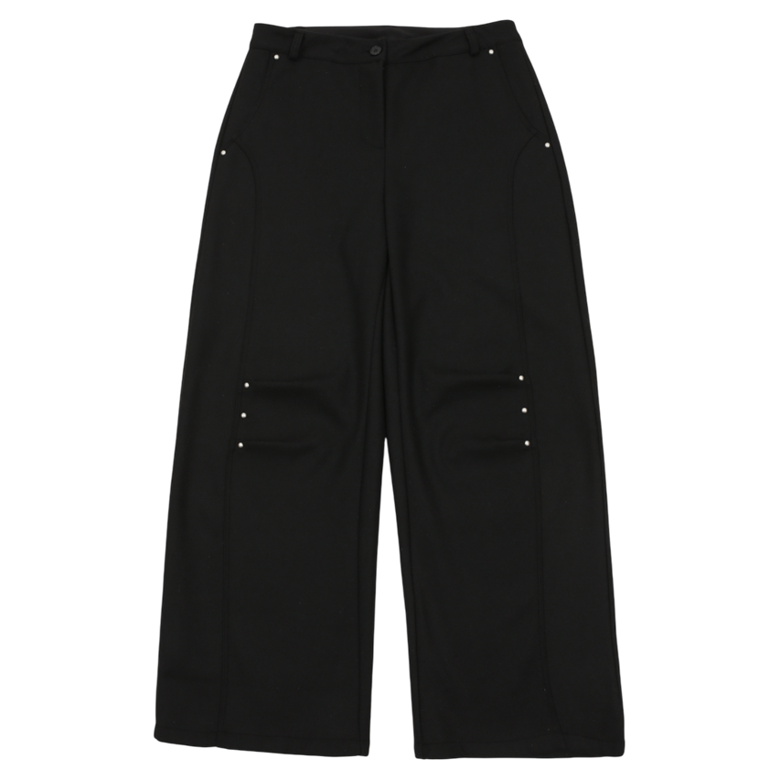 A25FWPT53BK0S Asura Wool Rivet Pants Black