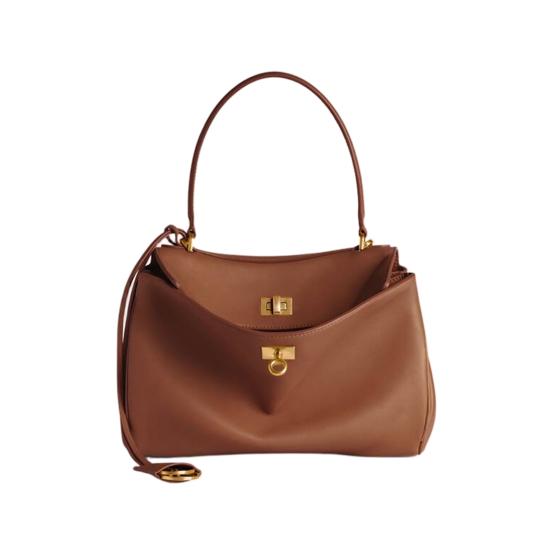 7897792AA4V2237 Balenciaga Rodeo Handbag Small New Tan