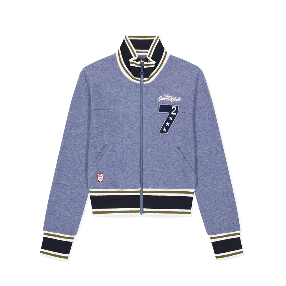 [트리플적립]썬러브 우먼스 패치 트랙 자켓 헤더 네이비([트리플적립]SUNLOVE W Patch Track Jacket Heather Navy)