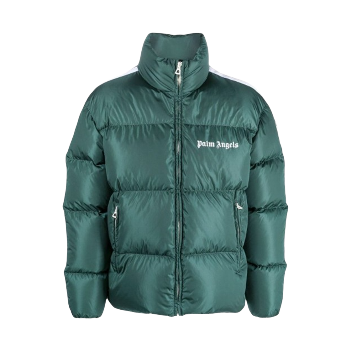 팜엔젤스 클래식 트랙 다운 재킷 - 그린(Palm Angels Classic Track Down Jacket - Green)