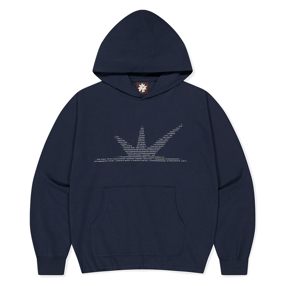 SL253TSWHO01NA [트리플적립]SUNLOVE ASCII Daybreak LS Hooded Tee Navy
