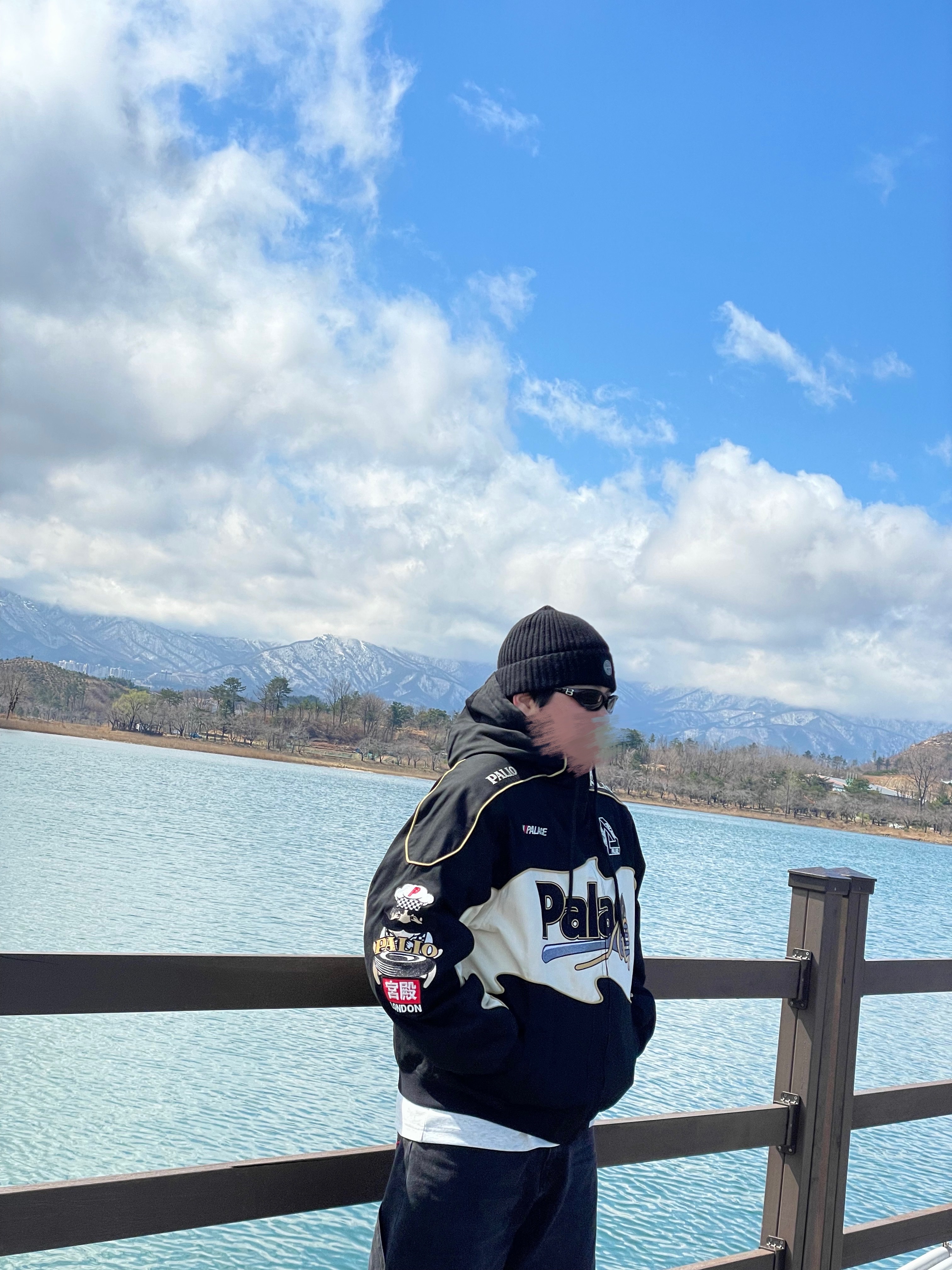 Stone Island N10B5 Beanie Black - 22FW, Gentle Monster Monde 01 Black Gray 착용 스타일 - 1