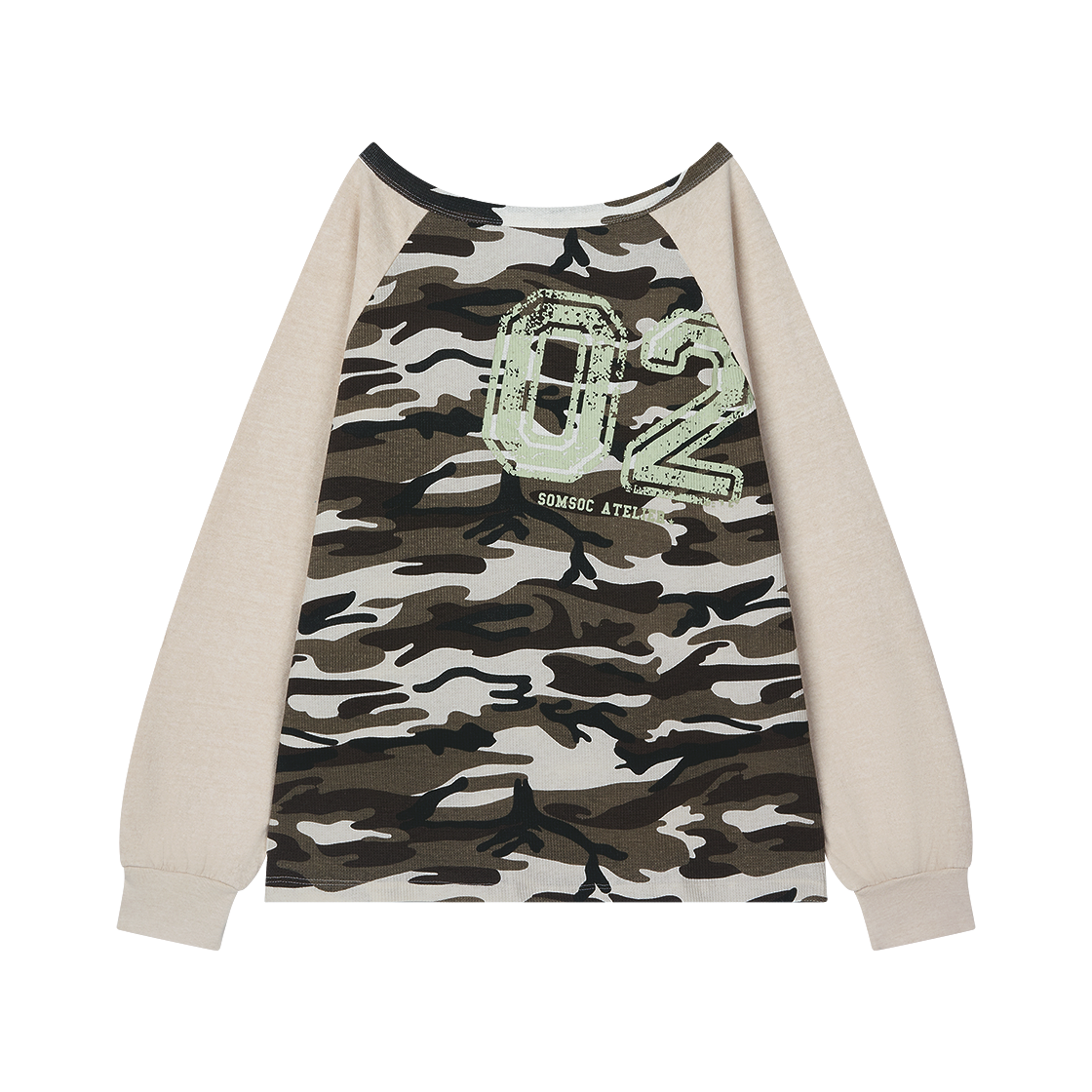 솜속 텔리 카모 레글런 탑 아이보리