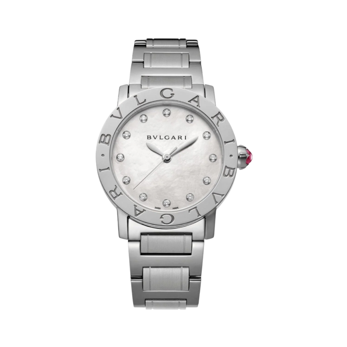 ITQPAKIUWB8C Bulgari BB 33 S 12P Steel Watch 33MM
