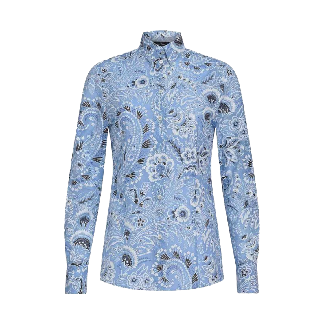 (W) 에트로 프린트 셔츠 라이트 블루((W) Etro Print Shirt Light Blue)
