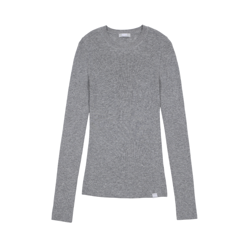B25FWKN24GR0F Asura As Basic Wool Round Knit Grey