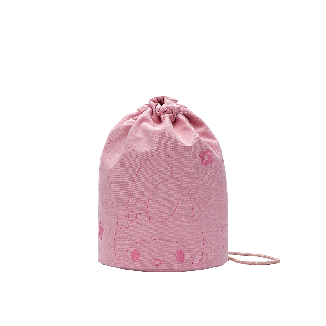 조셉앤스테이시 데님 스트링 백팩 마이멜로디 워시드 핑크(Joseph&Stacey Denim String Backpack My Melody Washed Pink)