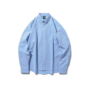 THRASHER Flame Pocket Oxford Shirt Blue