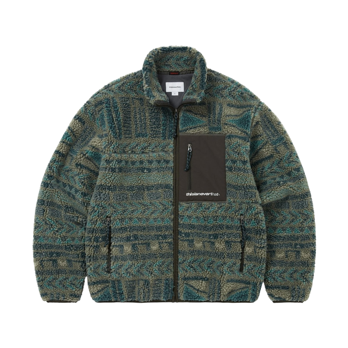 디스이즈네버댓 SP 쉐르파 플리스 자켓 올리브(Thisisneverthat SP Sherpa Fleece Jacket Olive)