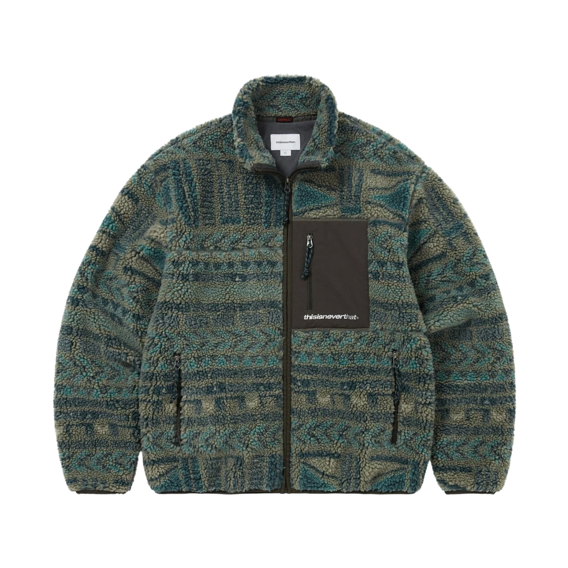 thisisneverthat thisisneverthat SP Sherpa Fleece Jacket Olive · L