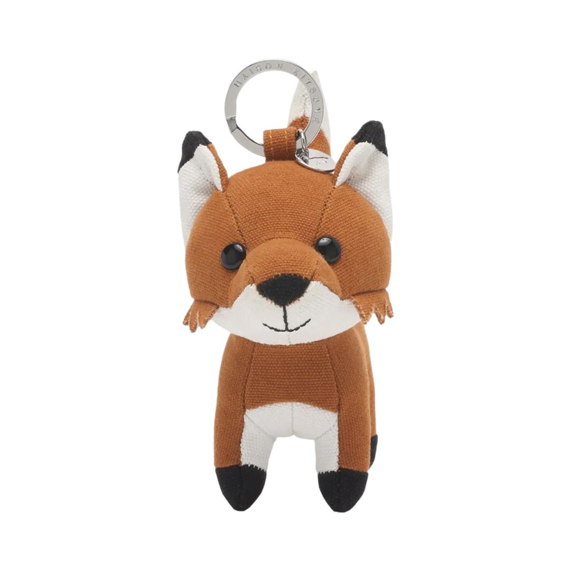 MM06906WW0107-P256 Maison Kitsune Fox Bag Charm Keyring Fawn Brown