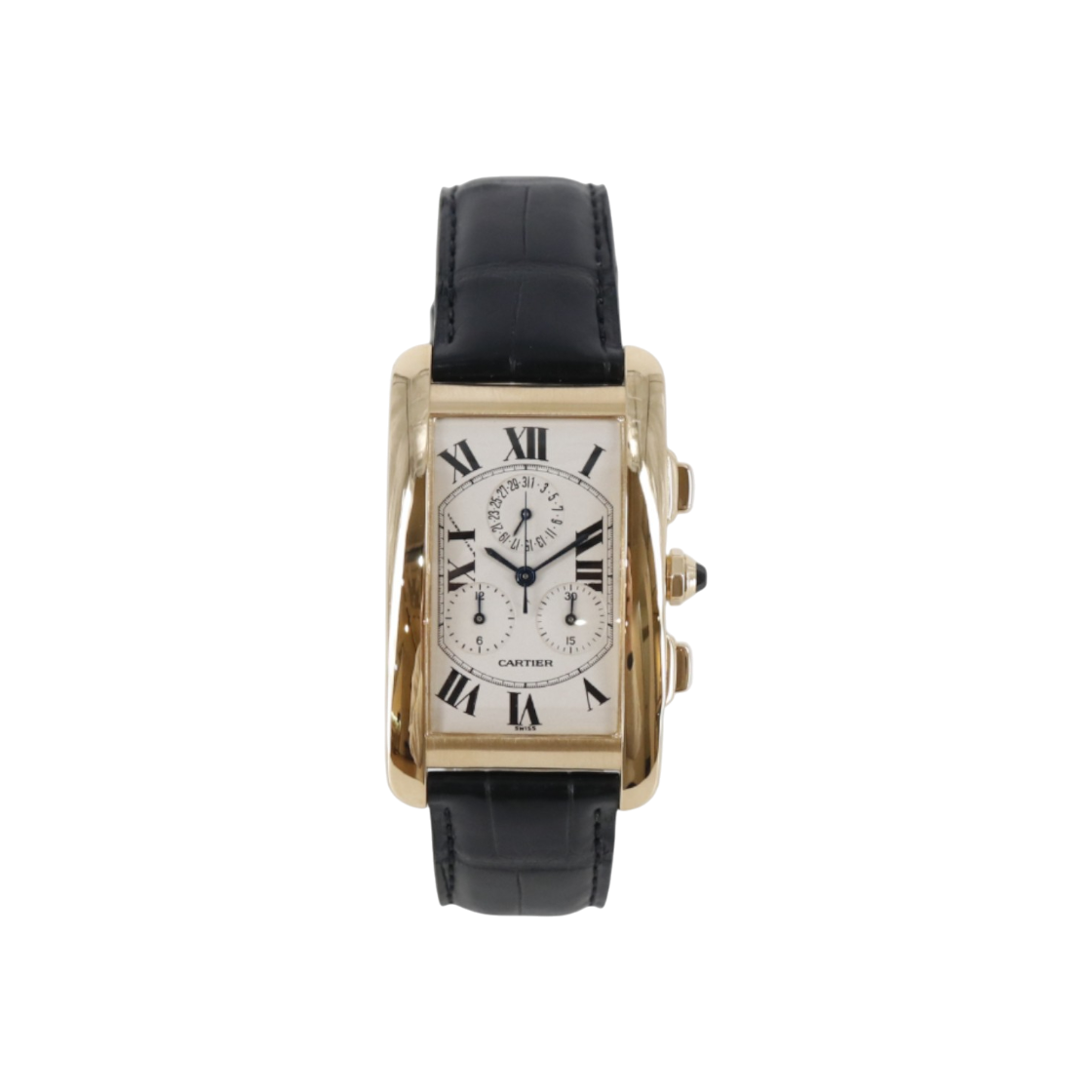 ITKEVWQPSJ4N Cartier Tank Americaine Large Yellow Gold Watch W2601156