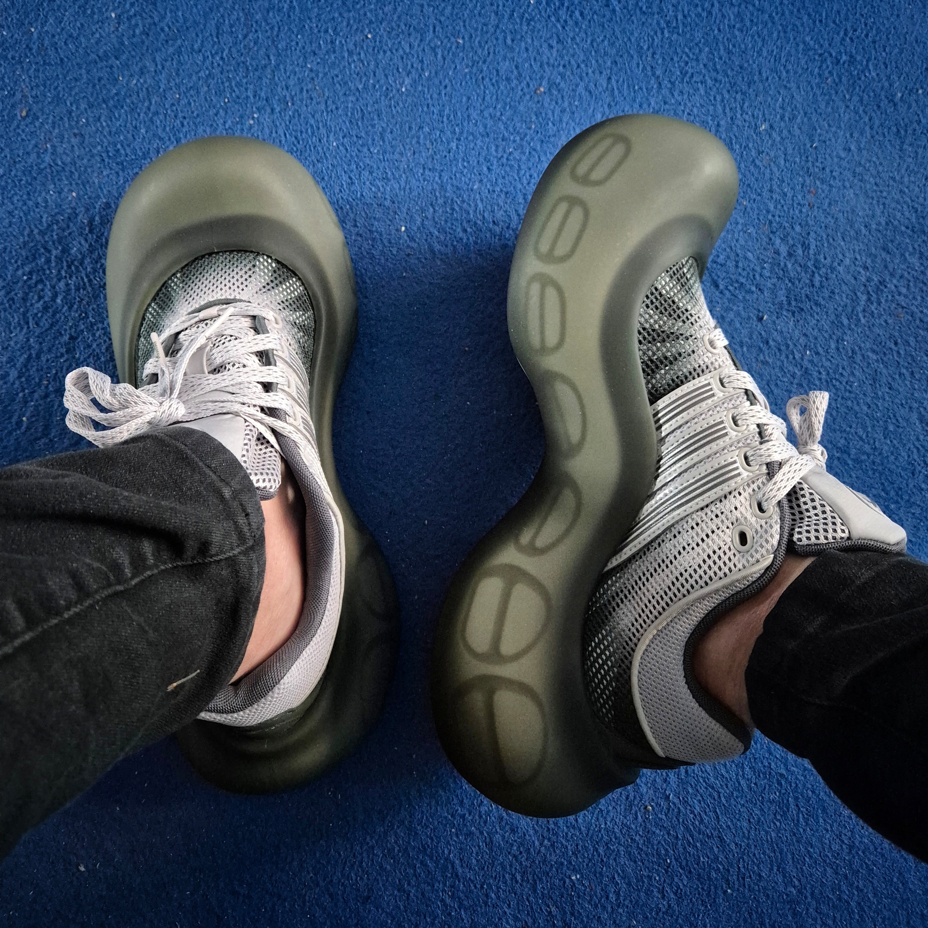 (W) Adidas x Avavav Megaride Moonrubber Grey One Grey Two 착용 스타일
