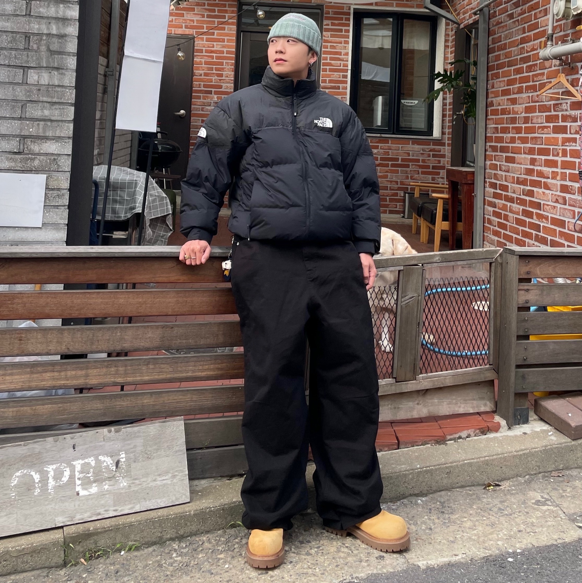 The North Face Remaster Down Jacket Black - 25FW 착용 스타일