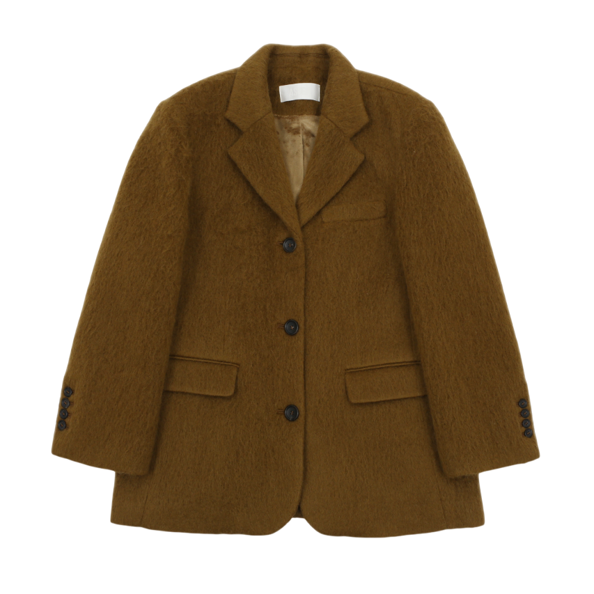 A25FWJK35BR0F Asura Mohair Wool Jacket Brown