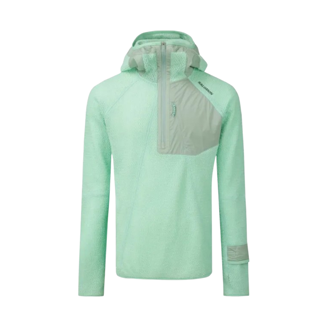 LC2989500 Salomon X Alpha Half Zip Hoodie Light Mint