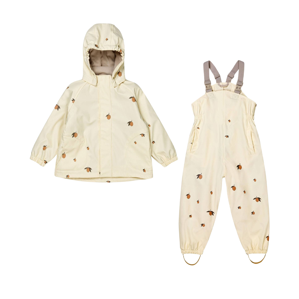 KS104156 LEMON Konges Sløjd Rainy Palme Set Lemon