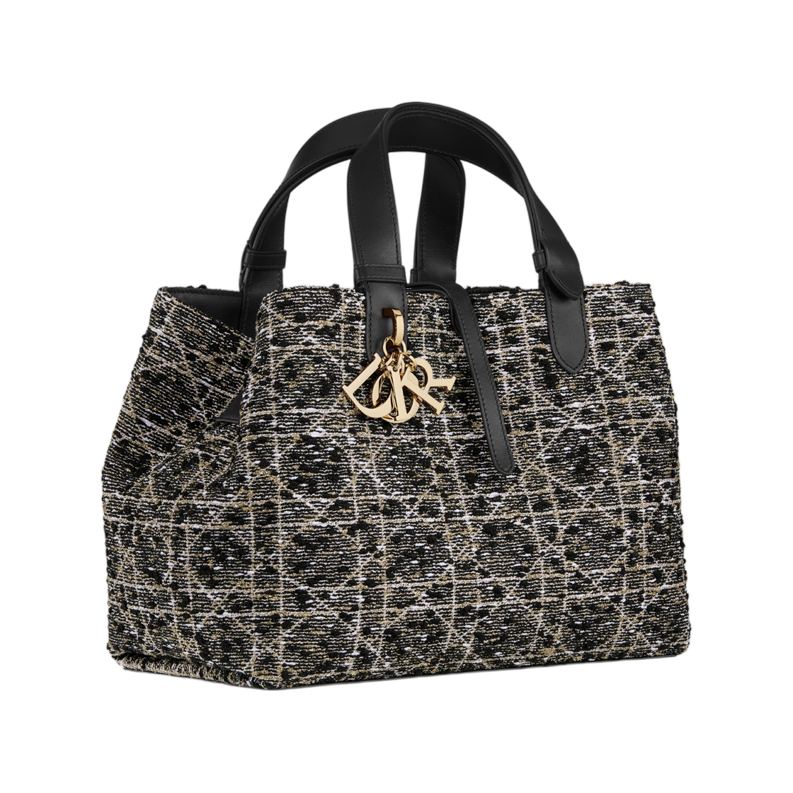 디올 미디움 디올 뚜주흐 백 트위드 까나쥬 모티프 블랙 골드(Dior Medium Dior Toujours Bag Tweed with Cannage Motif Black Gold) - 2