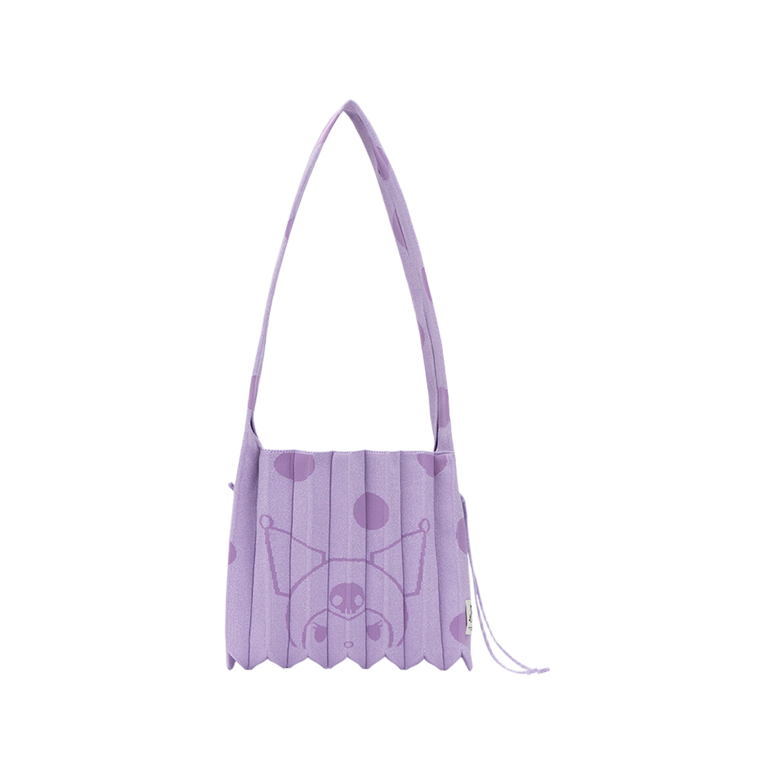 조셉앤스테이시 럭키 플리츠 니트 크로스바디 미디움 도트 쿠로미 모브 미스트(Joseph&Stacey Lucky Pleats Knit Crossbody M Dot Kuromi Mauve Mist)