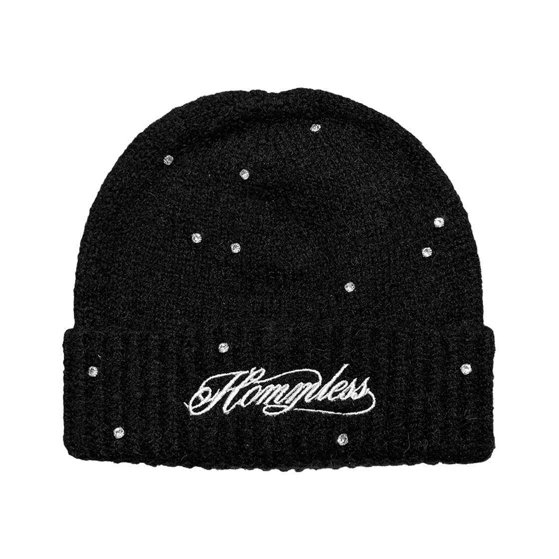 홈리스 잼 스캐터 비니 블랙(Hommless Gem Scatter Beanie Black)