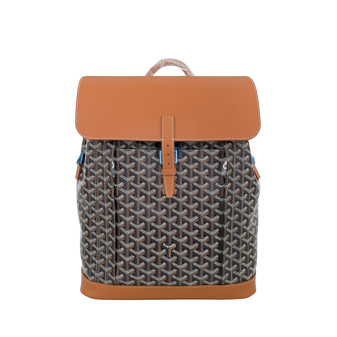 ITSS9OPGNPU5 Goyard Alphonse Backpack MM Black/Tan