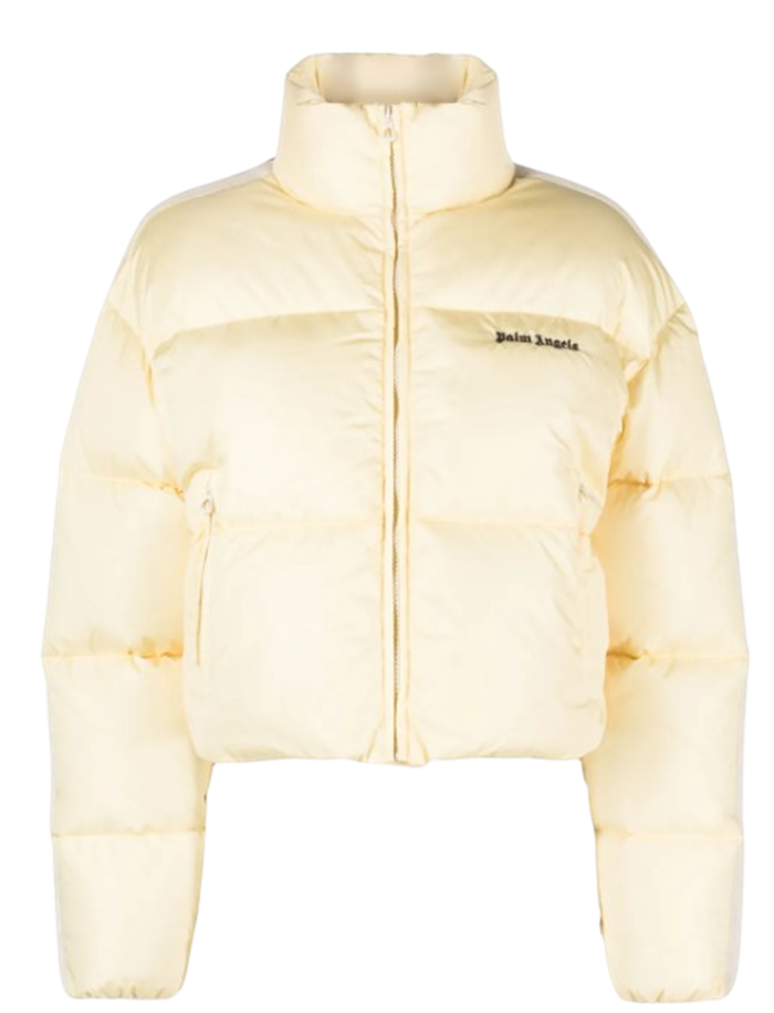 P6BWMC181 Palm Angels Crop Track Down Jkt - Butter