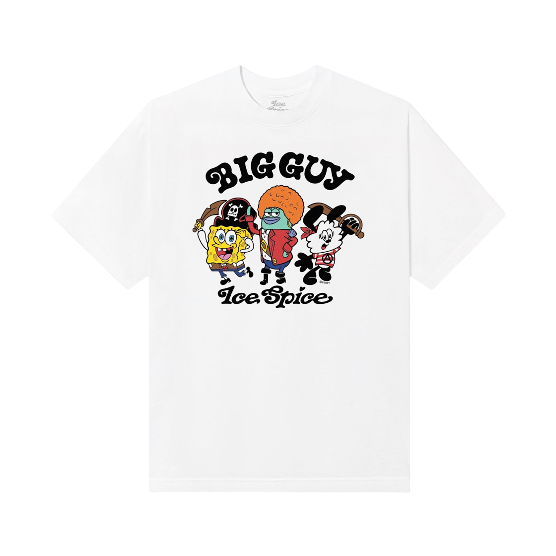 베르디 x 아이스 스파이스 빅 가이 캐릭터 티셔츠 화이트(Verdy x Ice Spice Big Guy Character T-Shirt White)
