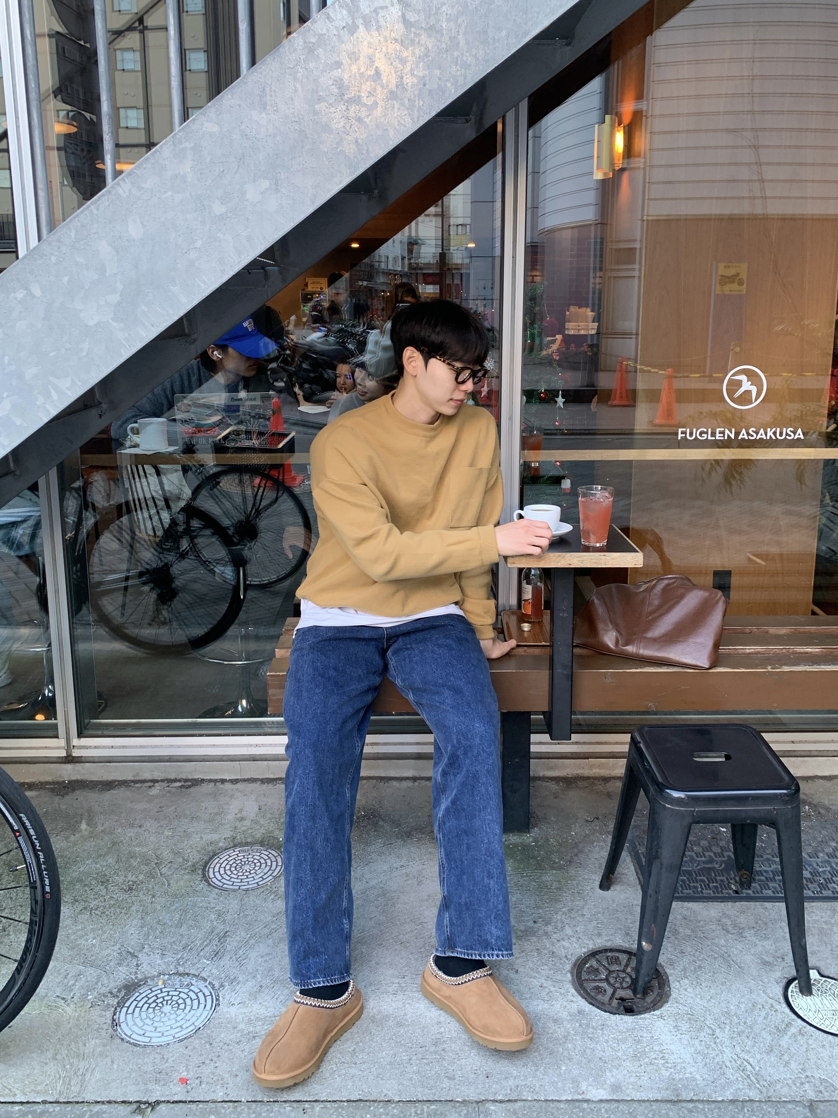 (W) UGG Tasman II Chestnut 착용 스타일 - 3