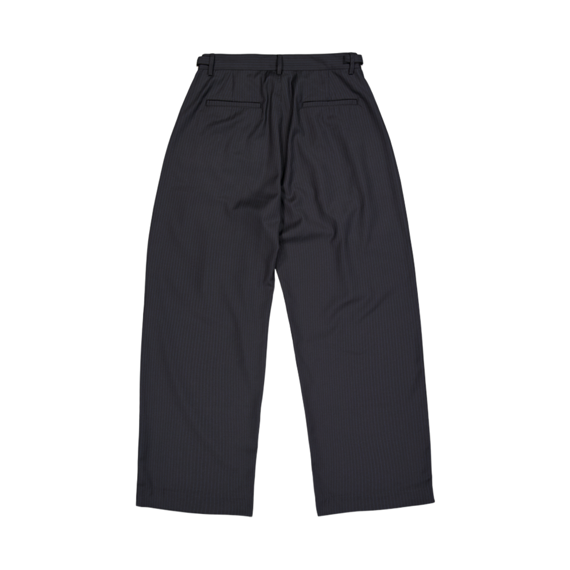 퍼렌 스트라이프 와이드 트라우져스 블랙(PERENN Stripe Wide Trousers Black) - 2