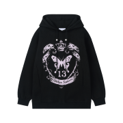 SOMSOC Ronne Symbol Artwork Hoodie Black