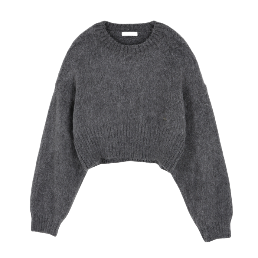 A25FWKN30GR0F Asura Hairly Brush Knit Grey