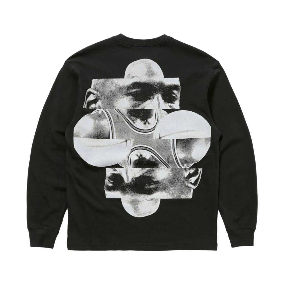 조던 J 마이클 롱슬리브 티셔츠 블랙 이퀘이터 블루 (IM6724-010)(Jordan J Michael Long Sleeve T-Shirt Black Equator Blue (IM6724-010)) - 2