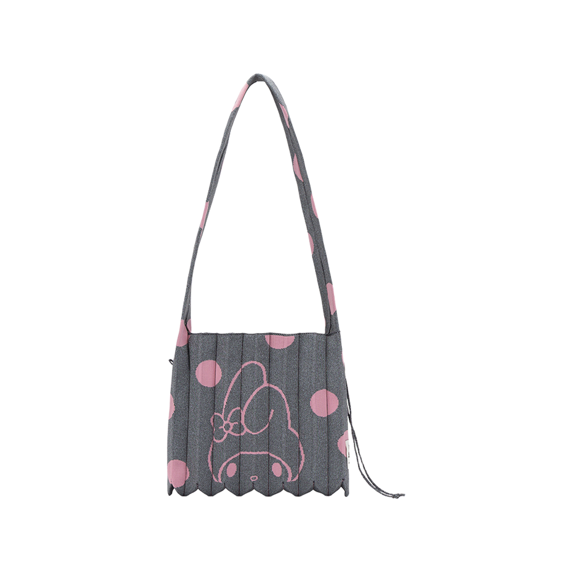 JSQ09CBML1CC Joseph&Stacey Lucky Pleats Knit Crossbody M Dot My Melody Midnight Grey