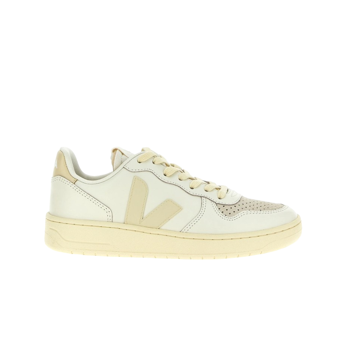 베자 V-10 프라임 레더 퓨어 칼케어 베이지(Veja V-10 Prime Leather Pure Calcaire Beige)