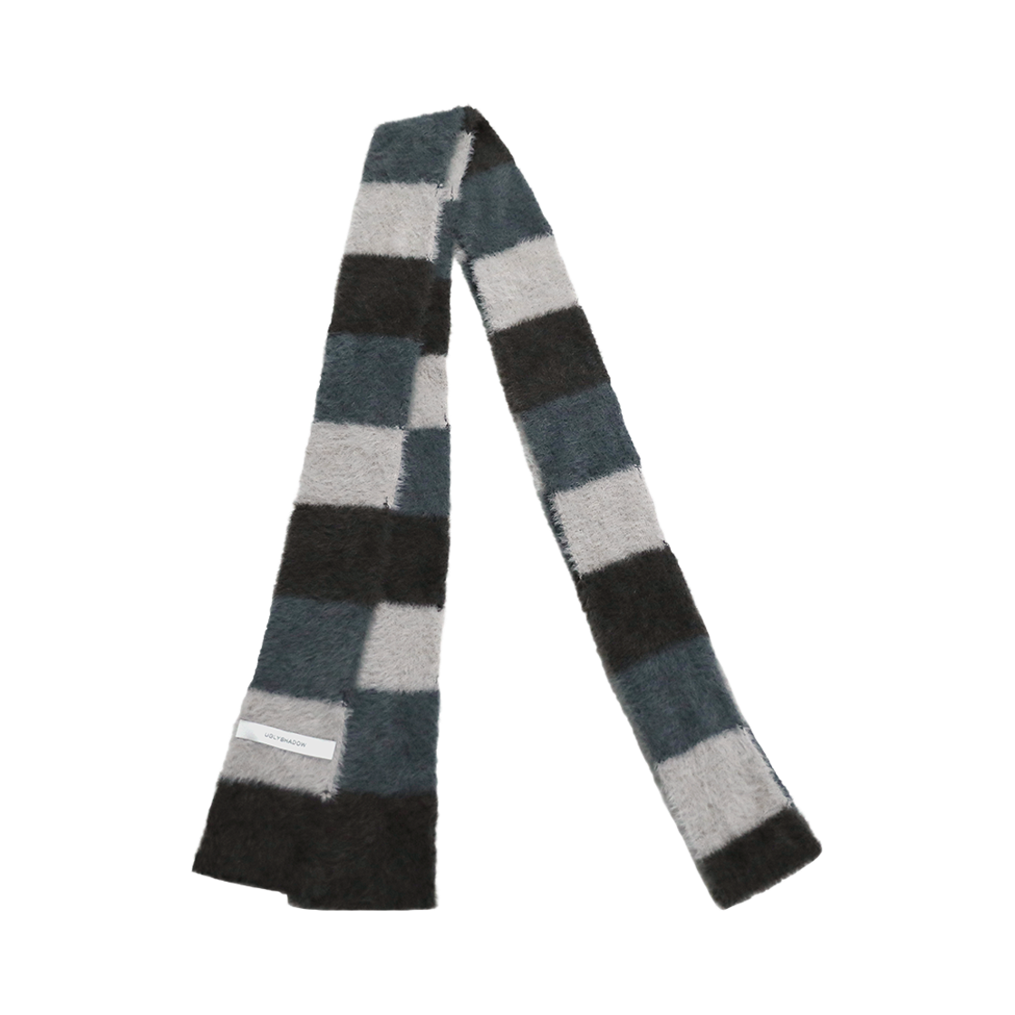 LUV055 UGLYSHADOW Striped Muffler Blue Grey
