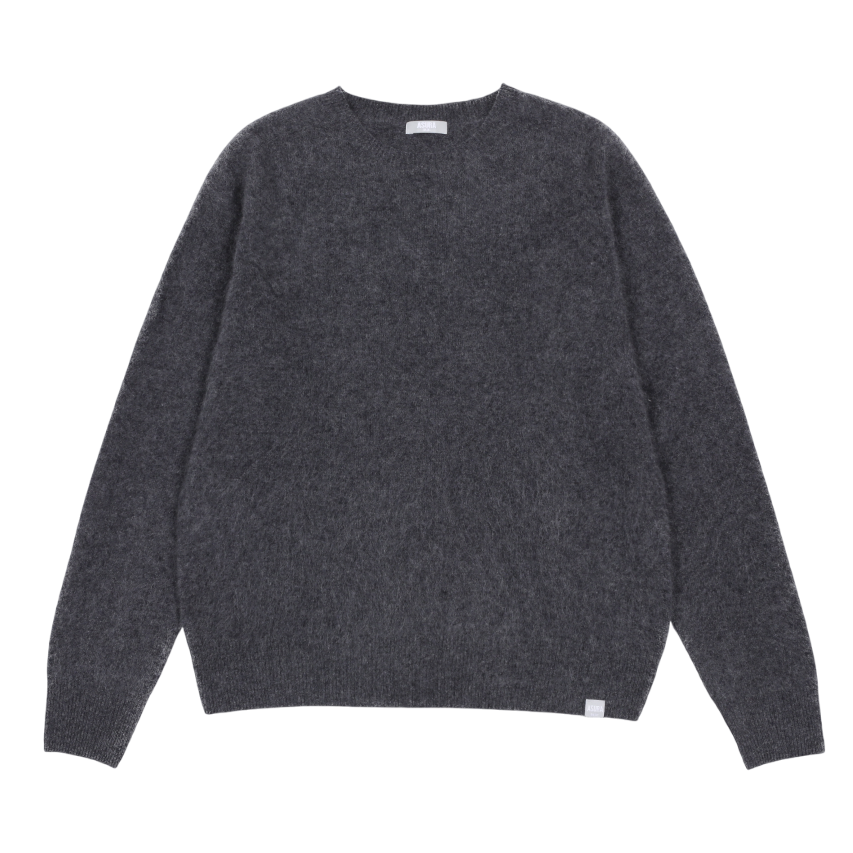B25FWKN26DG0F Asura As Basic Wool Wholegarment Knit Dark Grey