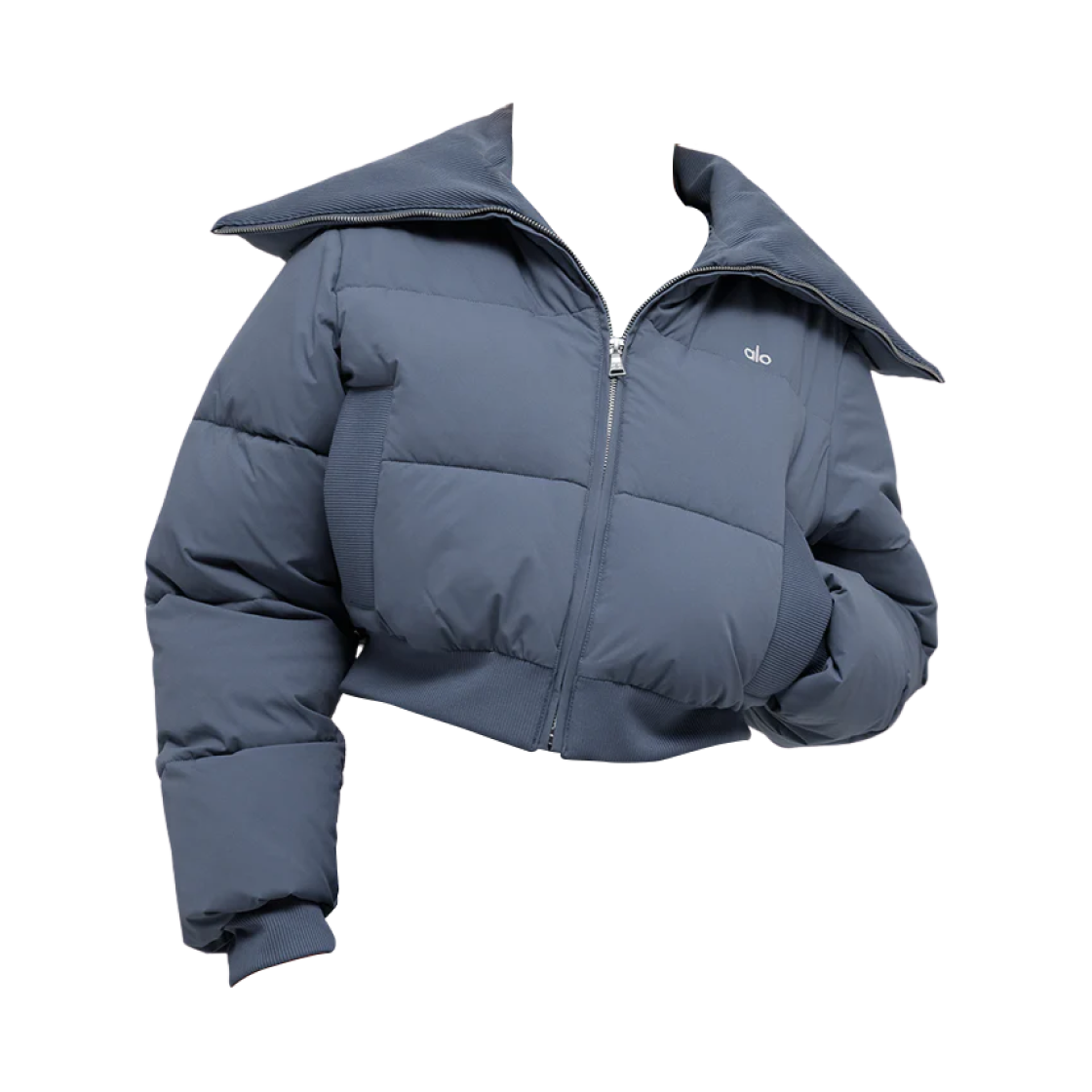 (W) 알로 요가 캡티베이트 푸퍼 블루스톤((W) Alo Yoga Captivate Puffer Bluestone)