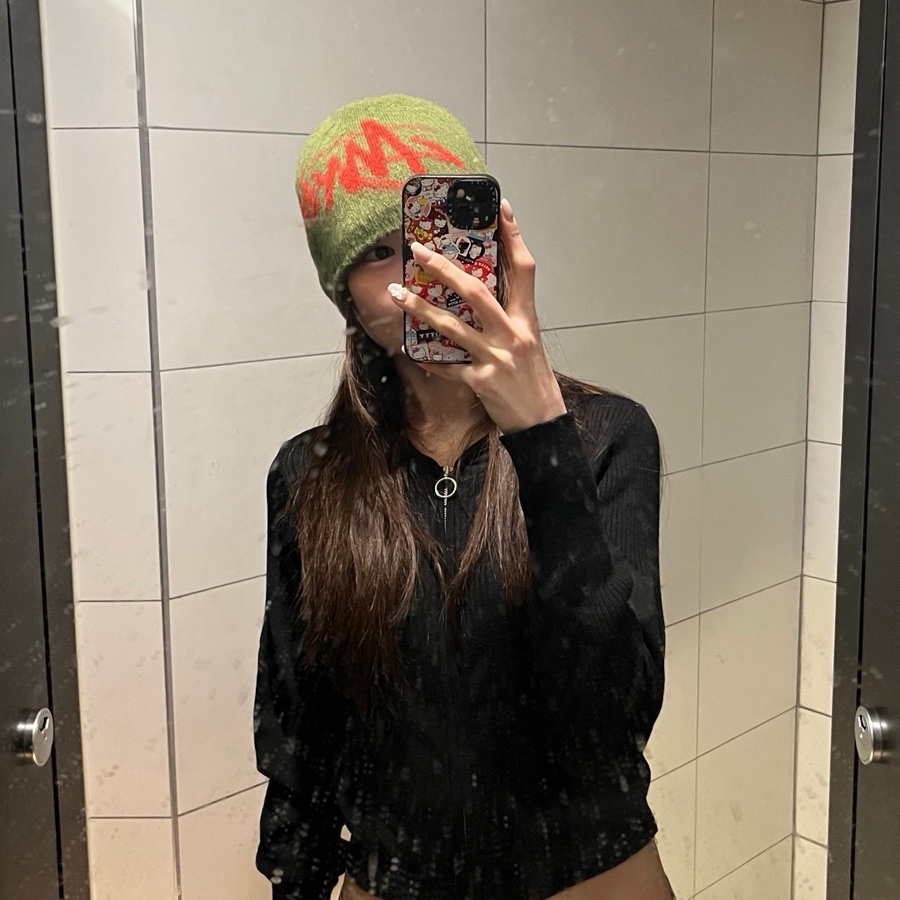(W) Mischief Rhombus Knitted Hoodie Black, Stussy Brushed Out Stock Skullcap Beanie Army ์ฐฉ์ฉ ์คํ์ผ