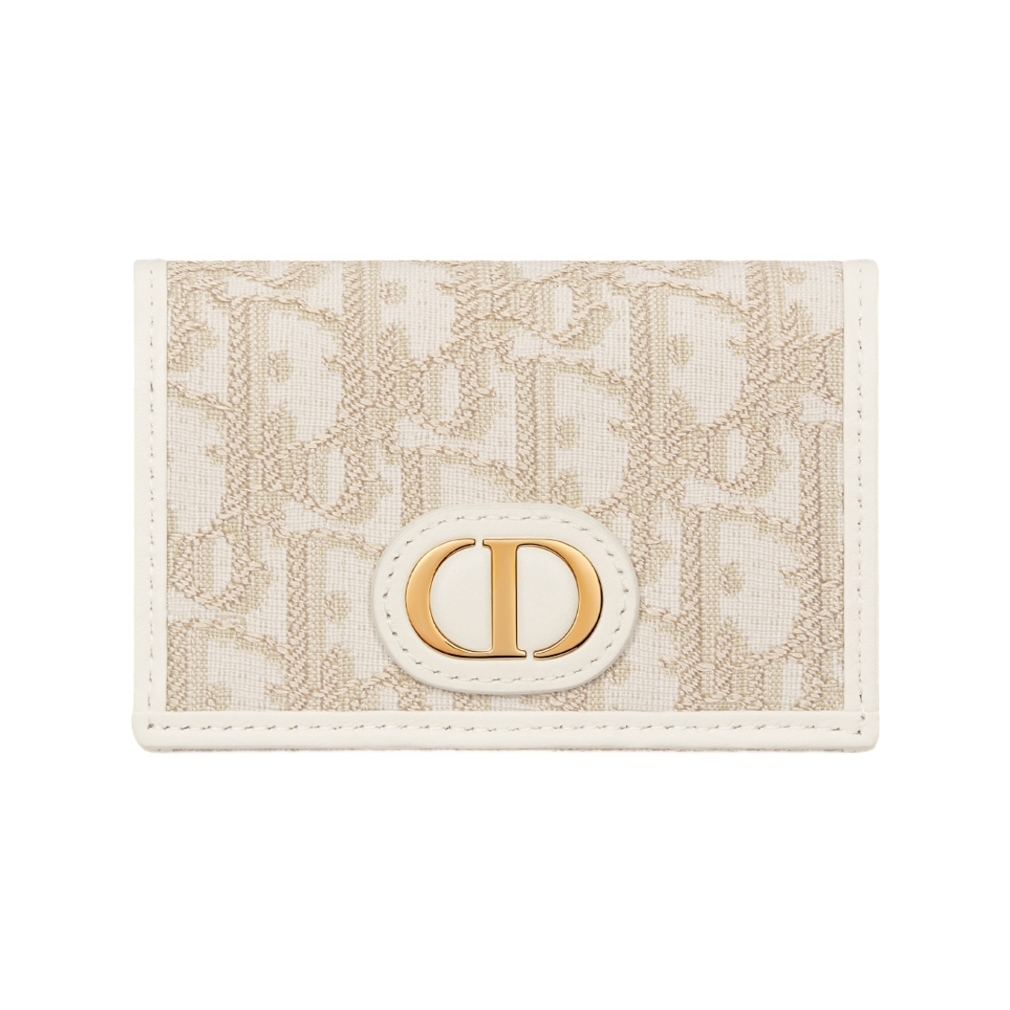 디올 30 몽테인 글라이신 월렛 디올 오블리크 자카드 골드(Dior 30 Montaigne Glycine Wallet Dior Oblique Jacquard Gold) - 1