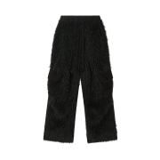 SOMSOC Bail Fuzzy Cargo Pants Black