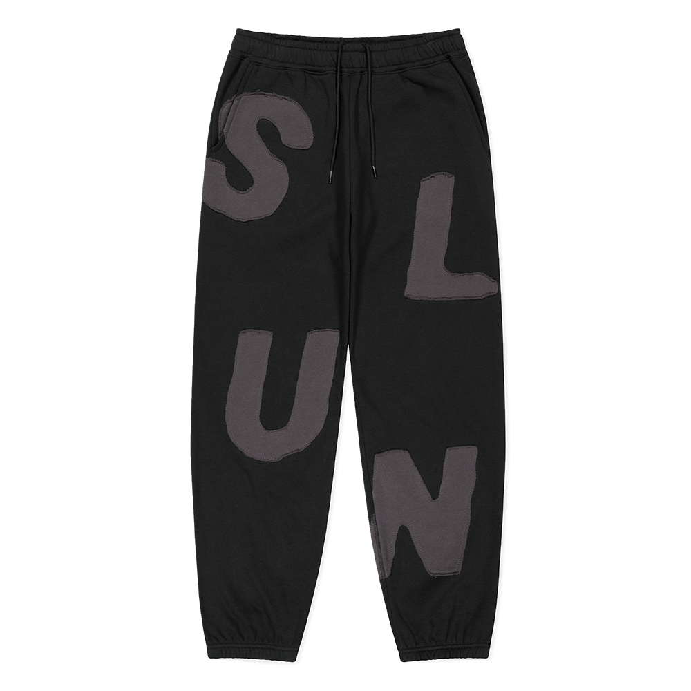 SLCO0TPAWP02BK [트리플적립]SUNLOVE Capital Brushed Sweatpants Black