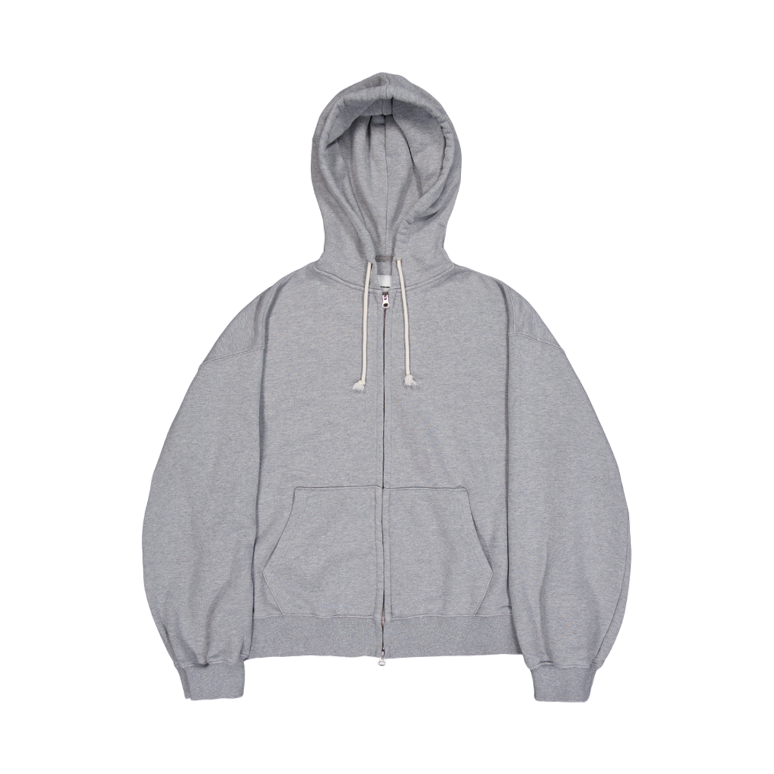 퍼렌 크롭트 후드 집업 멜란지 그레이(PERENN Cropped Hood Zip-up Melange Gray)