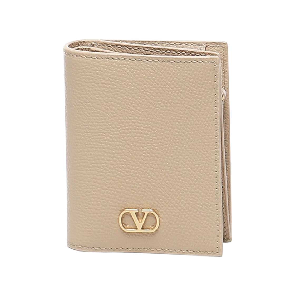 P0AJ5SNPWRP Valentino Vlogo Signature Card Holder Sand