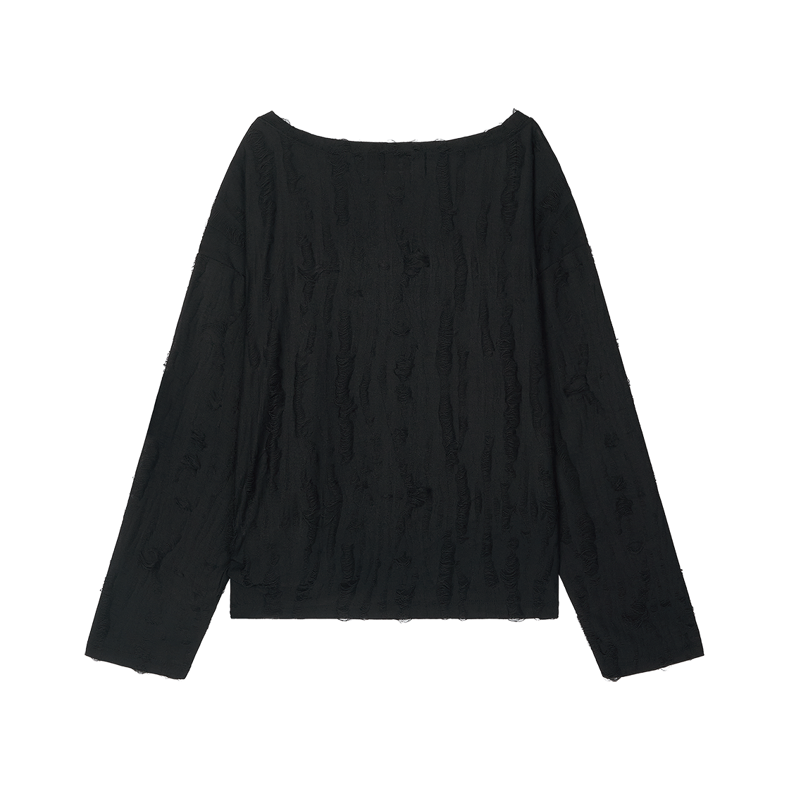 솜속 데본 디스트로이드 탑 블랙(SOMSOC Devon Destroyed Top Black) - 2