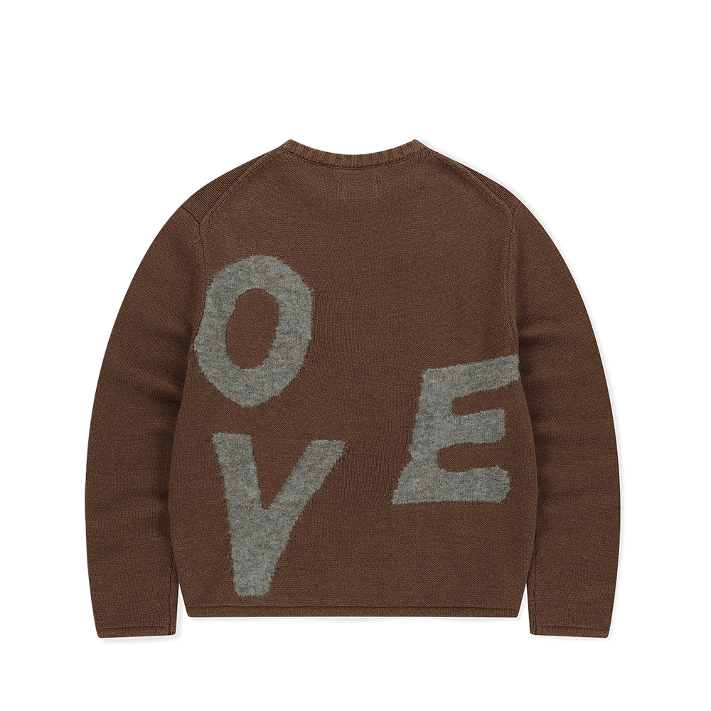 [5% 적립] 썬러브투어 캐피탈 크루넥 니트 브라운([5% 적립] sunlovetour Capital Crewneck Knit Brown) - 2
