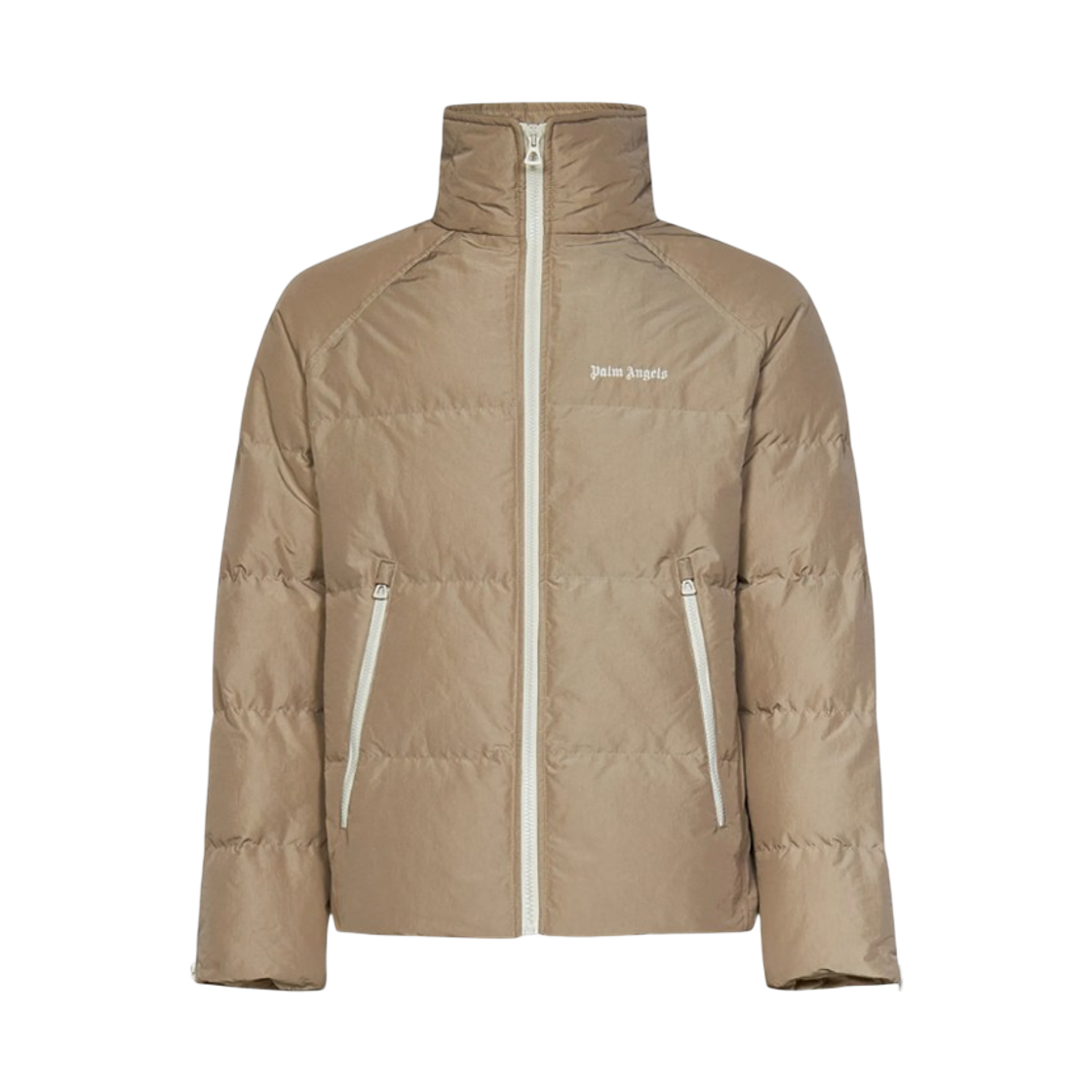 P3BMMA282 Palm Angels Retro Raglan Down Jkt - Beige