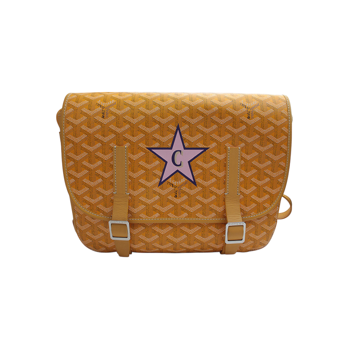 ITA9EK6PO9B2 Goyard Yellow Maquillage Canvas Belvedere MM