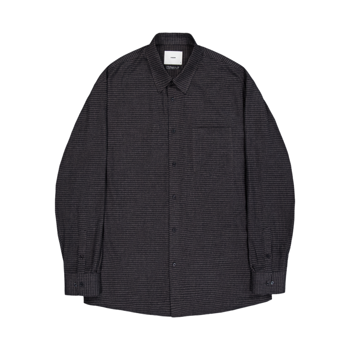 25AW_PRNT_002_CB PERENN Relaxed Flannel Shirts Small Block Check